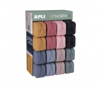 Bolso escolar portatodo apli up north silicona colores surtidos 75x185x55 mm