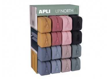 Bolso escolar portatodo apli up north silicona colores surtidos 75x185x55 mm