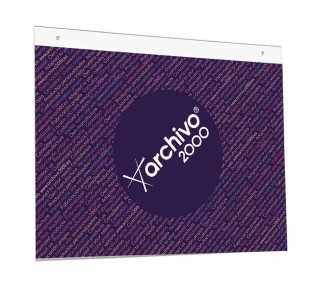 Expositor mural archivo 2000 din a3 horizontal con taladros espesor 2 mm cristal transparente 420x325 mm