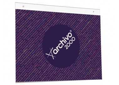 Expositor mural archivo 2000 din a3 horizontal con taladros espesor 2 mm cristal transparente 420x325 mm