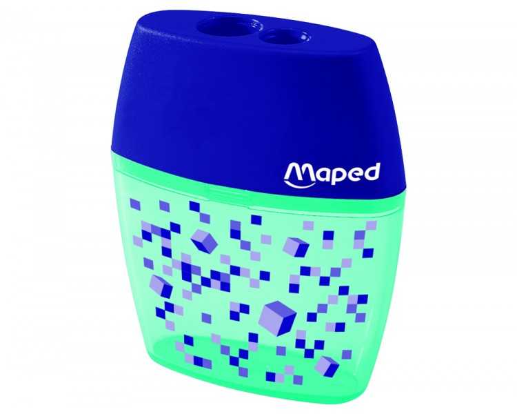 Sacapuntas maped plastico shaker pixel party 2 usos