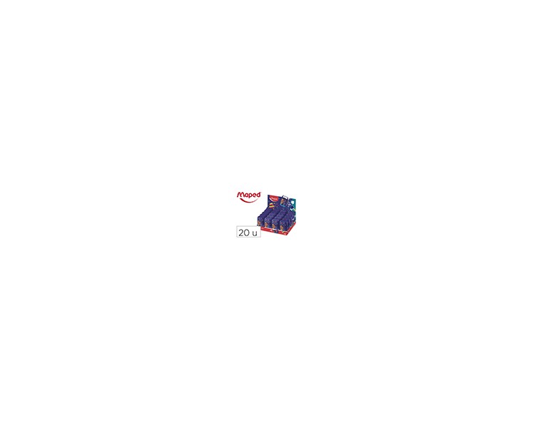 Sacapuntas maped plastico connect pixel party 2 usos con goma de borrar