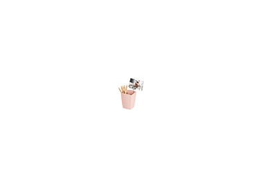 Cubilete portalapices cep mineral plastico color rosa 75x75x95 mm