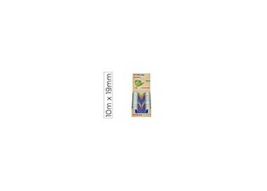 Miniportarrollo tesa film eco&cristal con 1 cinta 10 m x 19 mm colores surtidos
