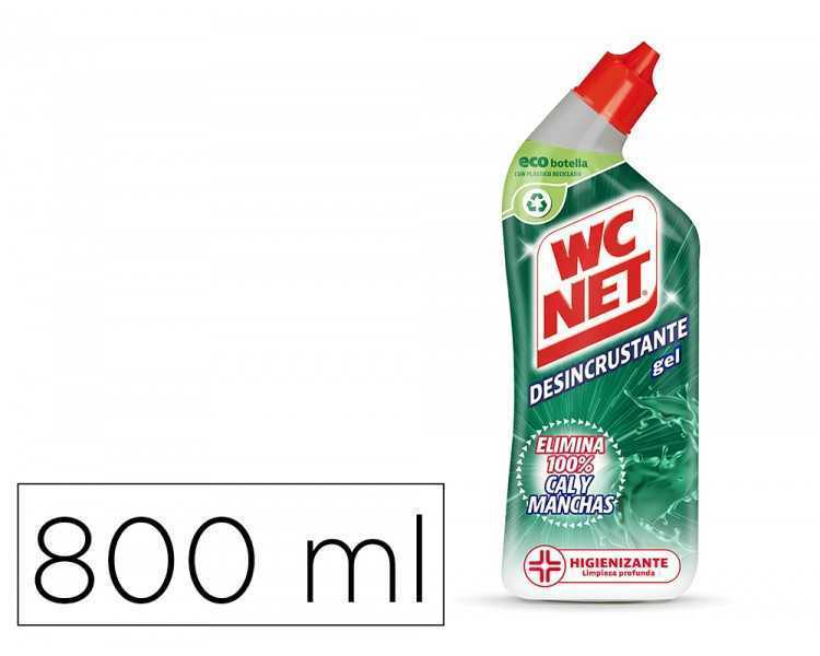 Limpiador de inodoros wc net gel energy desincrustante botella de 800 ml