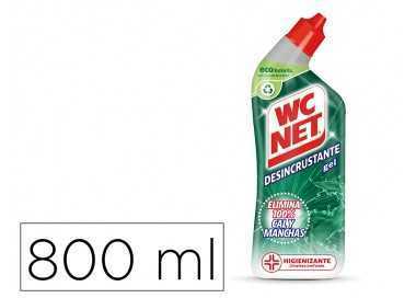Limpiador de inodoros wc net gel energy desincrustante botella de 800 ml
