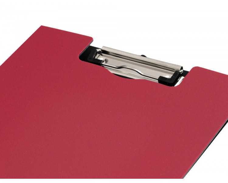 Carpeta q-connect miniclip superior din a4 plastico 50% reciclado rojo grosor 2,1 mm