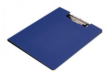 Carpeta q-connect miniclip superior din a4 plastico 50% reciclado azul grosor 2,1 mm