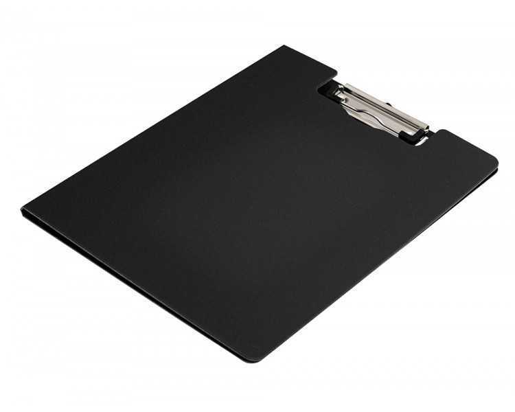 Carpeta q-connect miniclip superior din a4 plastico 50% reciclado negro grosor 2,1 mm
