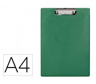 Portanotas q-connect plastico 50% reciclado din a4 verde oliva grosor 2,1mm