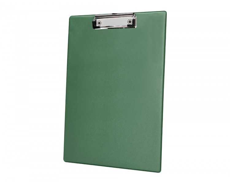 Portanotas q-connect plastico 50% reciclado din a4 verde oliva grosor 2,1mm