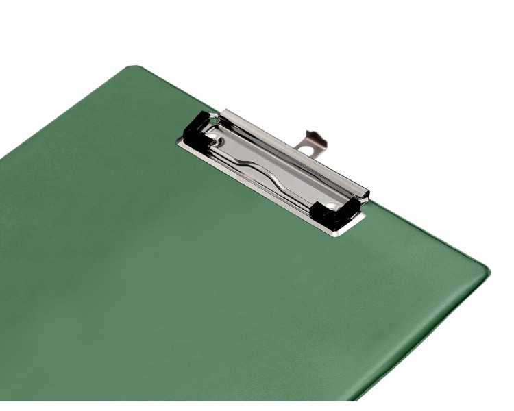 Portanotas q-connect plastico 50% reciclado din a4 verde oliva grosor 2,1mm