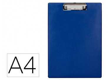 Portanotas q-connect plastico 50% reciclado din a4 azul grosor 2,1 mm