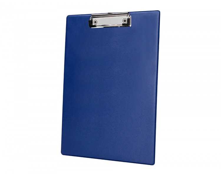 Portanotas q-connect plastico 50% reciclado din a4 azul grosor 2,1 mm