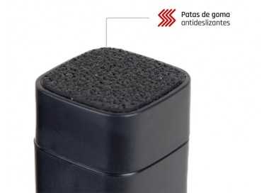 Soporte q-connect para monitor /impresora ajustable altura 10,3cm a 13,3cm con cajon color negro 434x336x133 mm