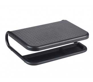 Soporte q-connect para portatil y monitor de pc con bandeja organizadora color negro 380x295x110 mm