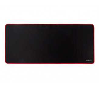Alfombrilla para raton q-connect xxl negra con borde rojo 900x400 mm