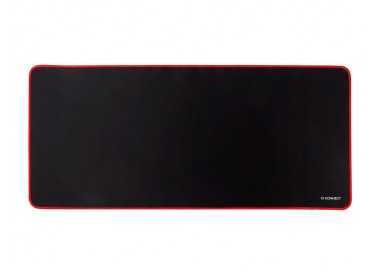 Alfombrilla para raton q-connect xxl negra con borde rojo 900x400 mm
