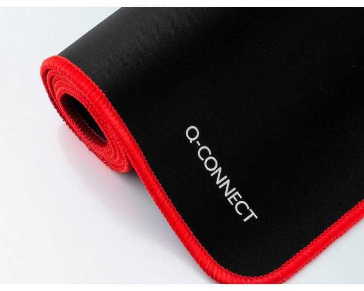 Alfombrilla para raton q-connect xxl negra con borde rojo 900x400 mm