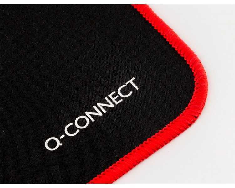 Alfombrilla para raton q-connect xxl negra con borde rojo 900x400 mm