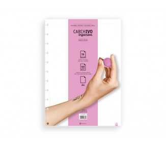 Recambio cuaderno carchivo ingeniox a4 50 hojas liso