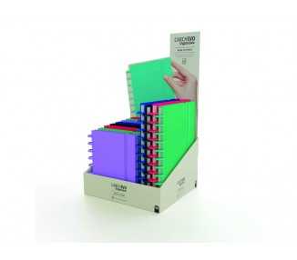 Cuaderno igeniox foam intenso horizontal expositor de 12 unidades surtidas