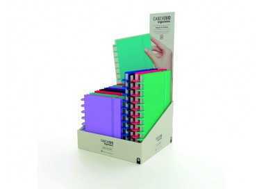 Cuaderno igeniox foam pastel horizontal expositor de 12 unidades surtidas