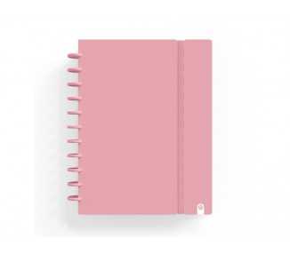 Cuaderno carchivo ingeniox foam a5 80h cuadricula rosa pastel