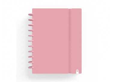 Cuaderno carchivo ingeniox foam a5 80h cuadricula rosa pastel