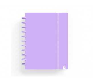 Cuaderno carchivo ingeniox foam a5 80h cuadricula malva pastel