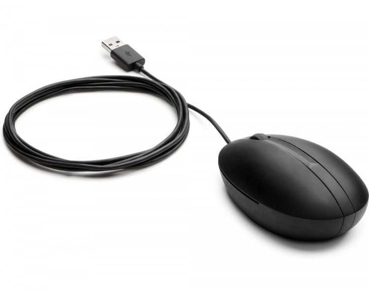 Raton hp 320m optico 1000 dpi usb-a longitud cable 180 cm color negro