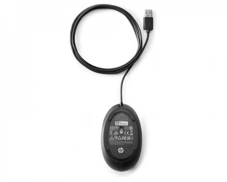 Raton hp 320m optico 1000 dpi usb-a longitud cable 180 cm color negro