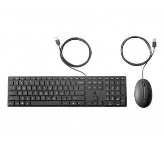 Set teclado + raton hp combo 320mk usb-a longitud 1.8 m color negro
