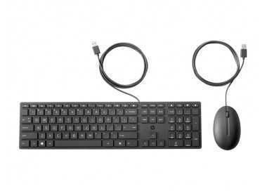 Set teclado + raton hp combo 320mk usb-a longitud 1.8 m color negro
