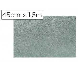 Rollo adhesivo d-c-fix gris metal brillo ancho 45 cm largo 1,5 mt