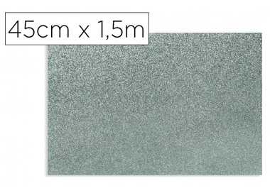 Rollo adhesivo d-c-fix gris metal brillo ancho 45 cm largo 1,5 mt