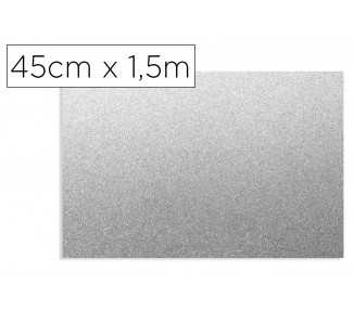 Rollo adhesivo d-c-fix plata metal brillo ancho 45 cm largo 1,5 mt