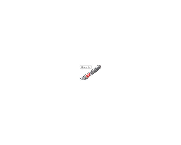 Rollo adhesivo d-c-fix plata brillo ancho 45 cm largo 15 mt
