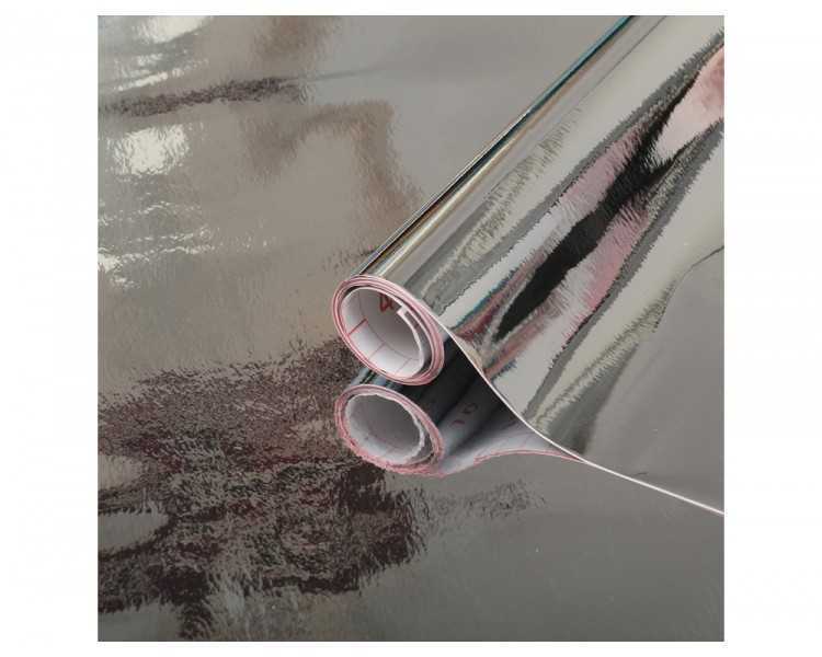 Rollo adhesivo d-c-fix plata brillo ancho 45 cm largo 15 mt