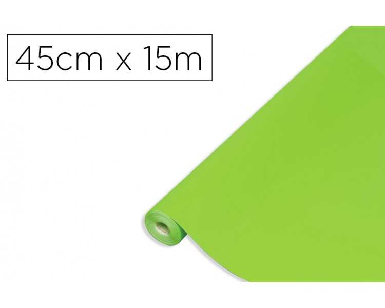 Rollo adhesivo d-c-fix verde manzana mate ancho 45 cm largo 15 mt