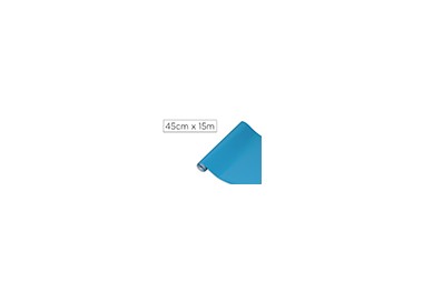 Rollo adhesivo d-c-fix cian ancho 45 cm largo 15 mt