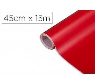 Rollo adhesivo d-c-fix rojo señales mate ancho 45 cm largo 15 mt