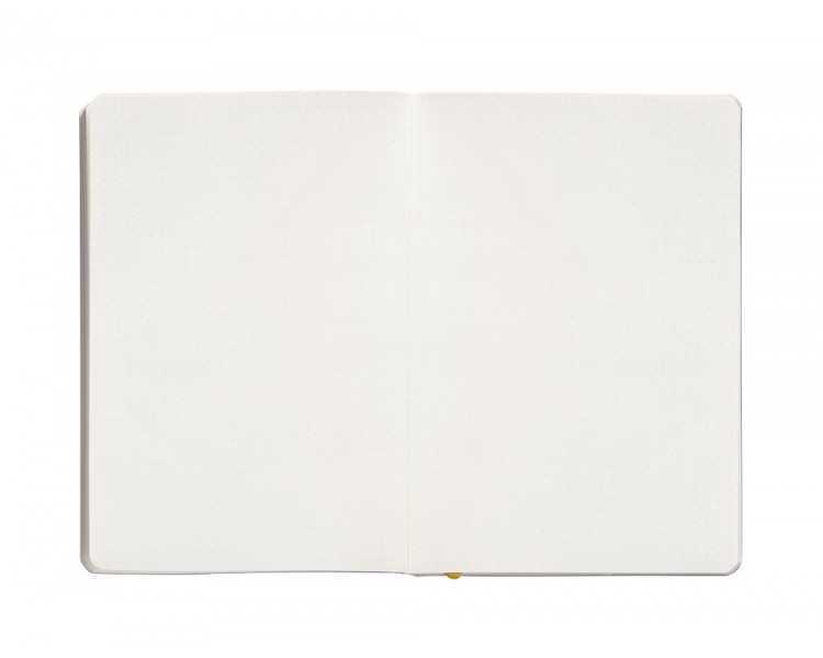 Cuaderno con gomilla antartik notes tapa blanda a5 hojas puntos morado y amarillo 80 hojas 80 gr fsc