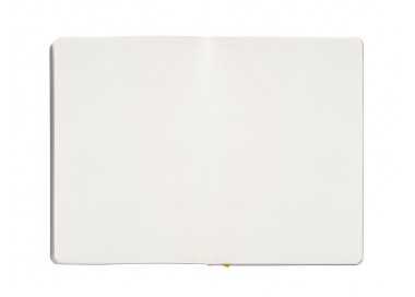 Cuaderno con gomilla antartik notes tapa blanda a5 hojas puntos morado y amarillo 80 hojas 80 gr fsc