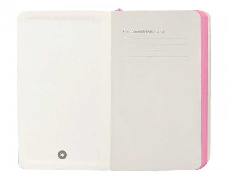 Cuaderno con gomilla antartik notes tapa blanda a6 cuadricula rosa y turquesa 100 hojas 80 gr fsc