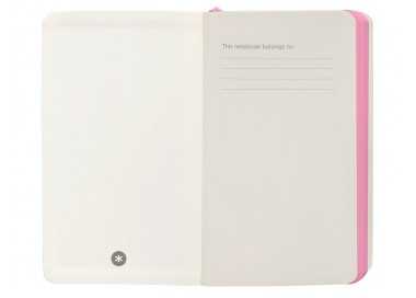 Cuaderno con gomilla antartik notes tapa blanda a6 hojas lisas rosa y turquesa 100 hojas 80 gr fsc