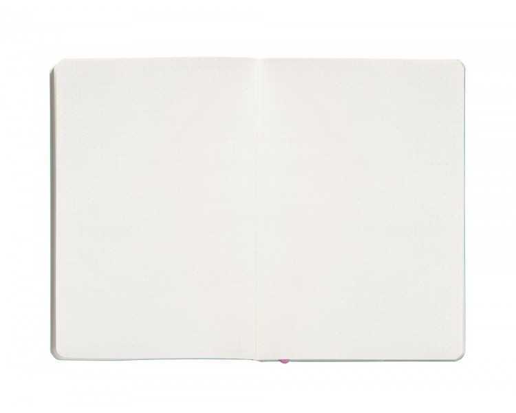 Cuaderno con gomilla antartik notes tapa blanda a5 hojas puntos rosa y turquesa 80 hojas 80 gr fsc
