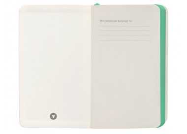 Cuaderno con gomilla antartik notes tapa blanda a6 rayas gris y turquesa 100 hojas 80 gr fsc