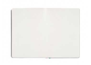 Cuaderno con gomilla antartik notes tapa blanda a5 hojas puntos gris y turquesa 80 hojas 80 gr fsc