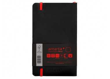 Cuaderno con gomilla antartik notes tapa blanda a6 hojas lisas negro y rojo 100 hojas 80 gr fsc Cuaderno con gomilla antartik notes tapa blanda a6 hojas lisas negro y rojo 100 hojas 80 gr fsc